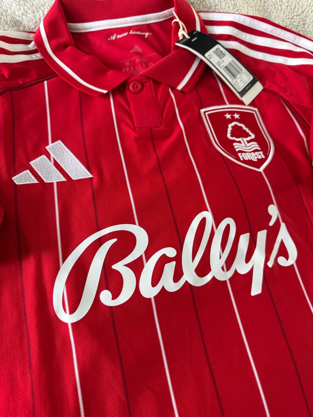Nottingham Forest #8 Eliot Anderson 2025-26 Adidas Home Premier League Jersey - Picture 6 of 12